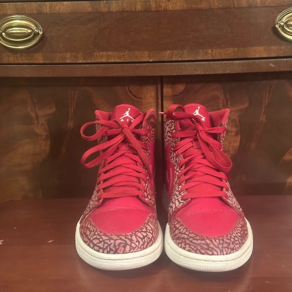 Nike Red Elephant Air Jordan High Top Shoes